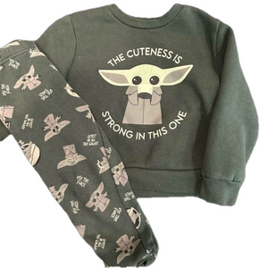 STAR WARS Size 4T The Child Sweatpants Set